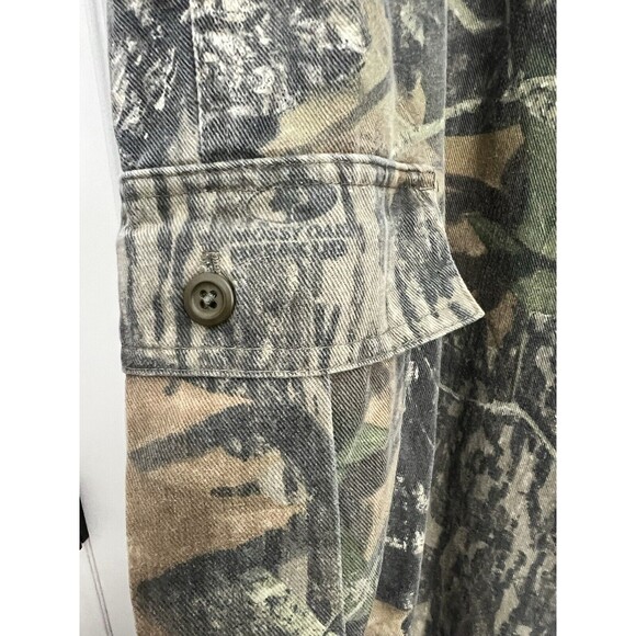 Vintage No Trace Mossy Oak Camo Cargo Pants Men’s Size XL Adjustable Waist 42x33 - Picture 4 of 8